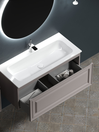 Тумба под раковину Sancos Very VR100SM 99,5х44,5х40,6 настенная - фото 4